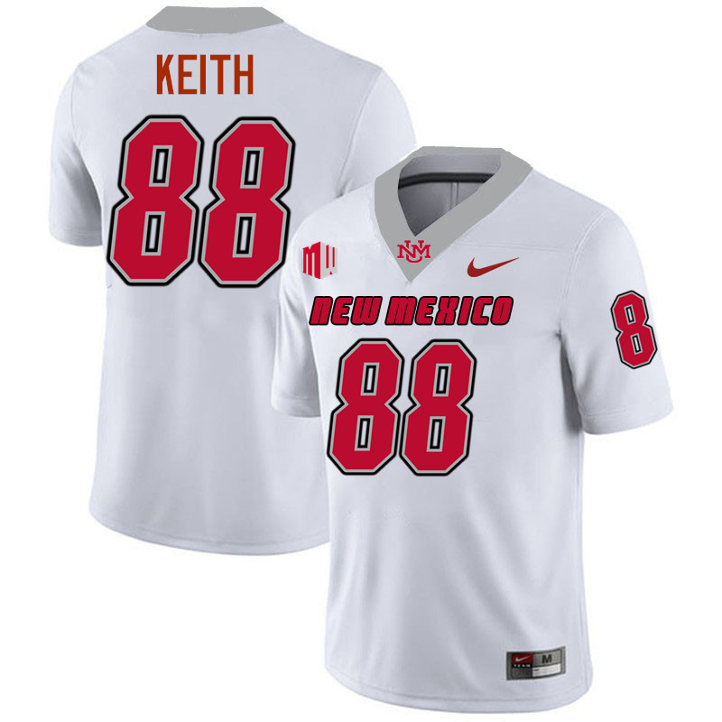 Cade Keith UNM Lobos Jersey,New Mexico Lobos Football Jersey,Uniforms-White